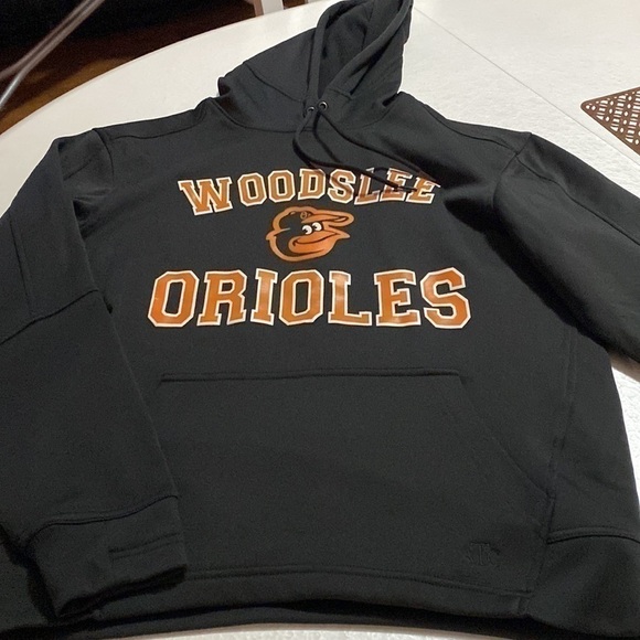 Men Woodslee Orioles black hoodie size S - Picture 7 of 8